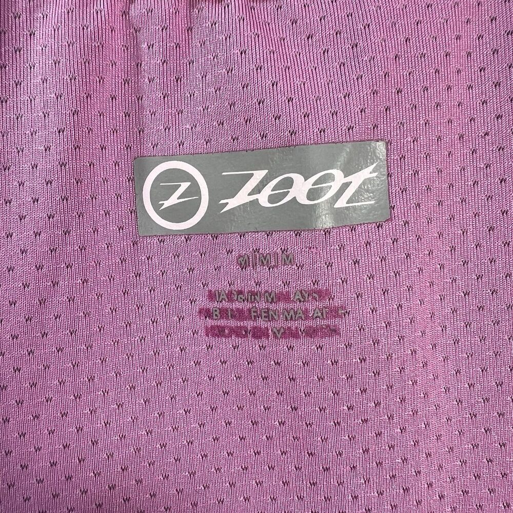 Women's Zoot Dawn Patrol full zip jacket Running Hoodie pink palm M - Picture 14 of 15